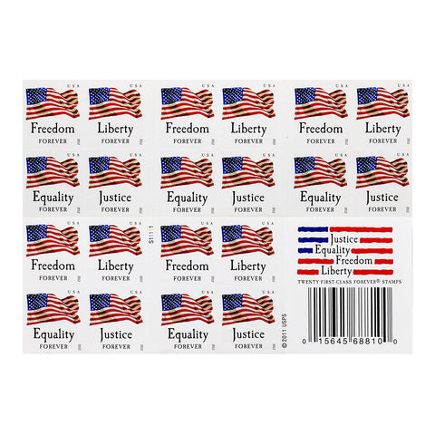 2012 First-Class Forever Stamp - Flag and & Equality