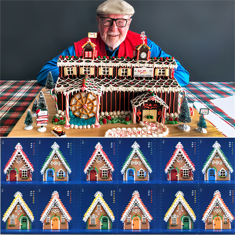 100PCS-Contemporary Gingerbread Houses   2013