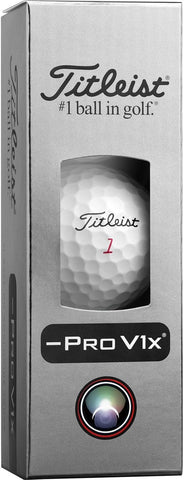Titleist Pro V1x Left Dash AlignXL Golf Balls - 2026 Model