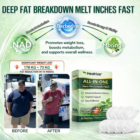 US 𝐎𝐟𝐟𝐢𝐜𝐢𝐚𝐥 𝐔𝐒 𝐒𝐭𝐨𝐫𝐞 | 🧑‍⚕️🩺 𝐇𝐞𝐚𝐥𝐫𝐢𝐳𝐞® Moringa · Berberine × NAD+ 𝟏𝟎-𝐢𝐧-𝟏 𝐀𝐝𝐯𝐚𝐧𝐜𝐞𝐝 𝐍𝐚𝐧𝐨 𝐌𝐢𝐜𝐫𝐨𝐧𝐞𝐞𝐝𝐥𝐞 𝐏𝐚𝐭𝐜𝐡 — 𝐎𝐧𝐜𝐞 𝐃𝐚𝐢𝐥𝐲, 𝐕𝐢𝐬𝐢𝐛𝐥𝐞 𝐑𝐞𝐬𝐮𝐥𝐭𝐬 𝐢𝐧 𝟕 𝐃𝐚𝐲𝐬