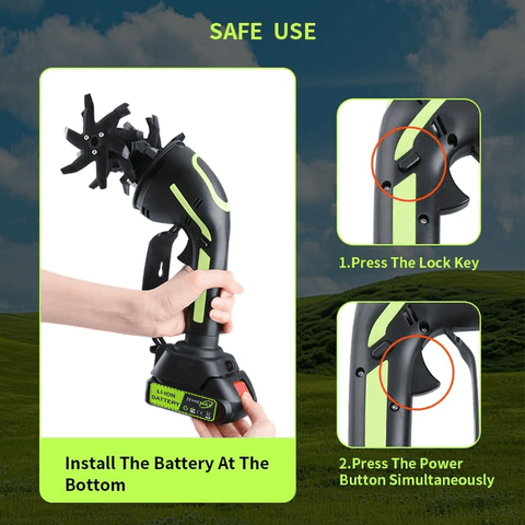 🔥Last Day Promotion 49% OFF🔥 2-IN-1 Cordless Tiller & Cultivator with Extension Pole