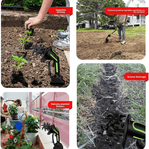 🔥Last Day Promotion 49% OFF🔥 2-IN-1 Cordless Tiller & Cultivator with Extension Pole