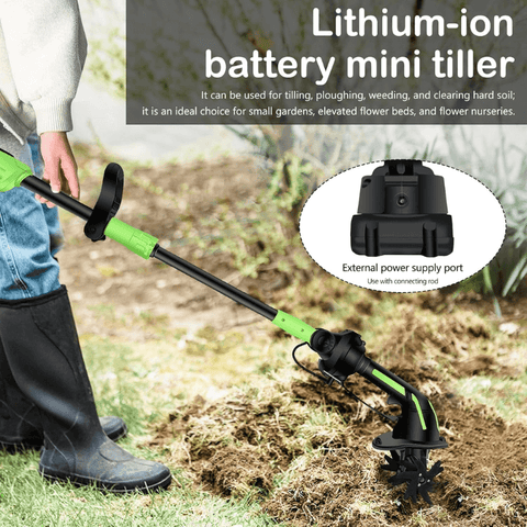 🔥Last Day Promotion 49% OFF🔥 2-IN-1 Cordless Tiller & Cultivator with Extension Pole